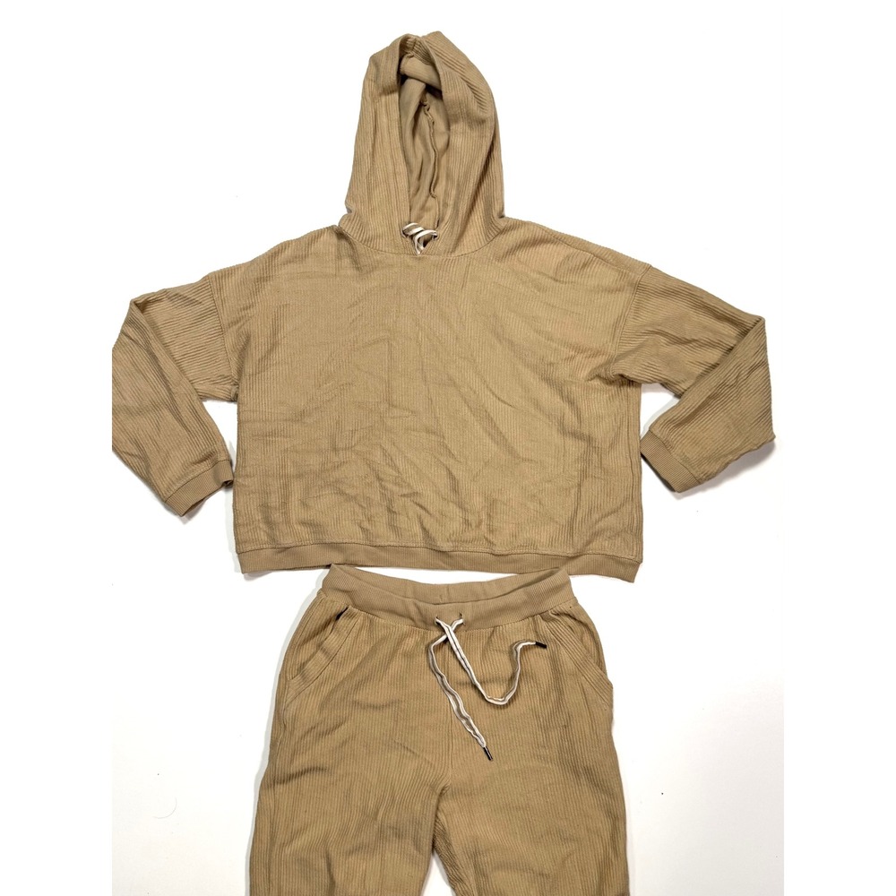 Aerie Women's Hoodie Set M Cozycore Clean Girl Minimalist Athleisure Soft Girl